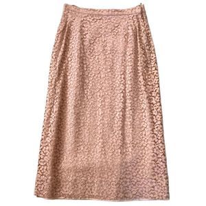 Vintage 50’s Pink lace skirt Small